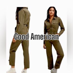 Good American Olive Jumpsuit